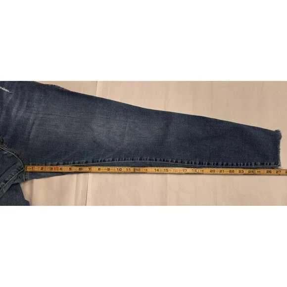 KUT From The Kloth Jeans Womens 12 Button Fly High Rise Raw Hem Ankle Stretch - Picture 12 of 12